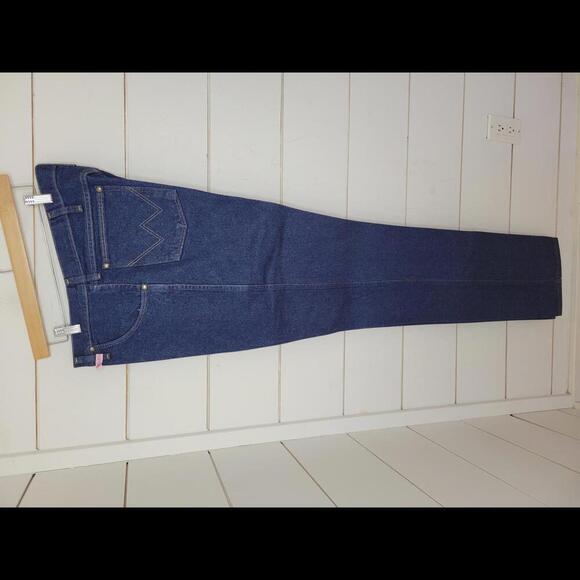 Wrangler 47MWZ Regular Fit 38x38 dark denim jeans - Picture 2 of 4